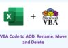 VBA Codes for Inserting, Renaming, Moving, and Deleting Sheets – Streamline Excel Tasks with 4 Effective VBA Functions VBA Codes for Inserting